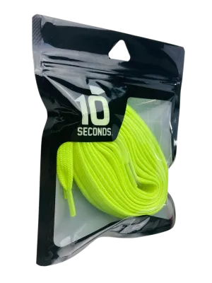 10 Seconds ® Athletic Hockey / Skate / Lacrosse Lace | Neon Yellow