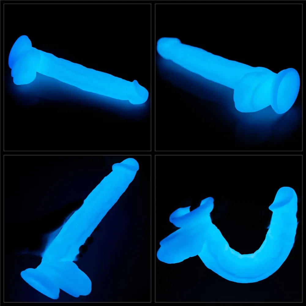 10.5'' Glow in the Dark Silicone Dildo