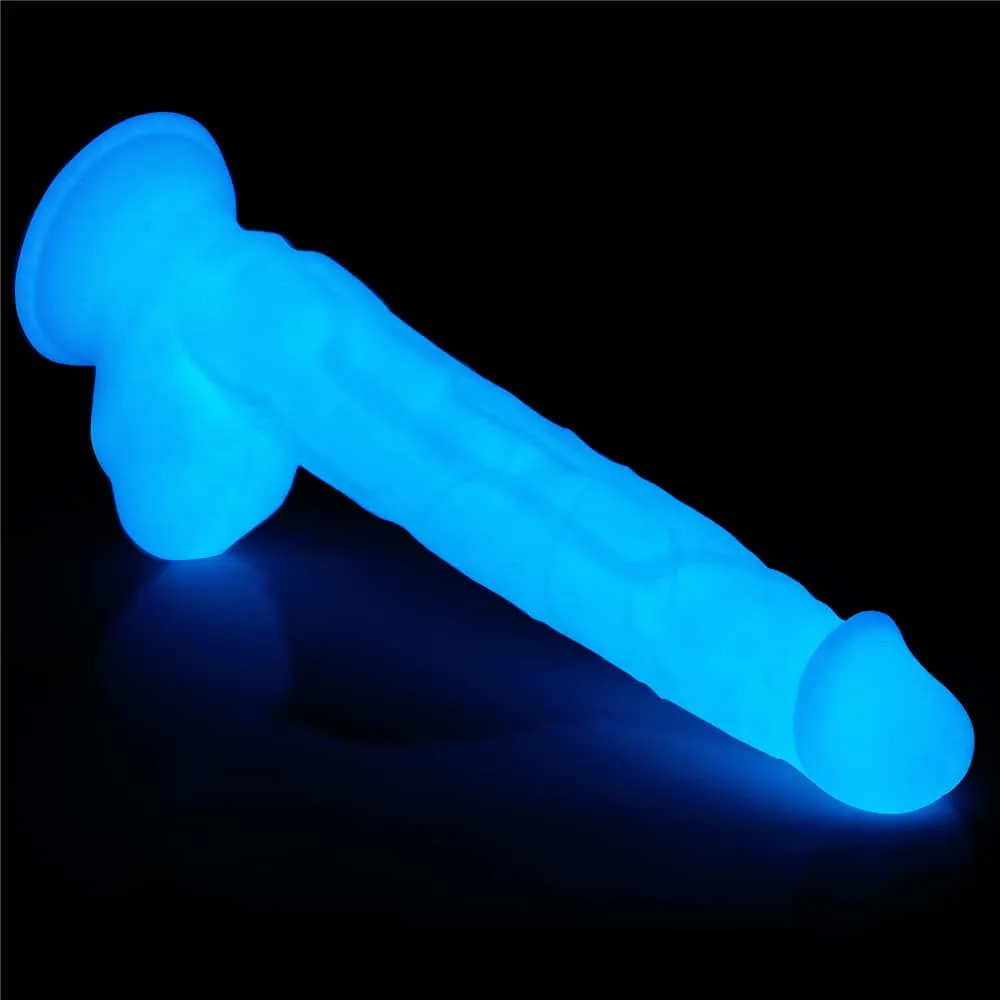 10.5'' Glow in the Dark Silicone Dildo