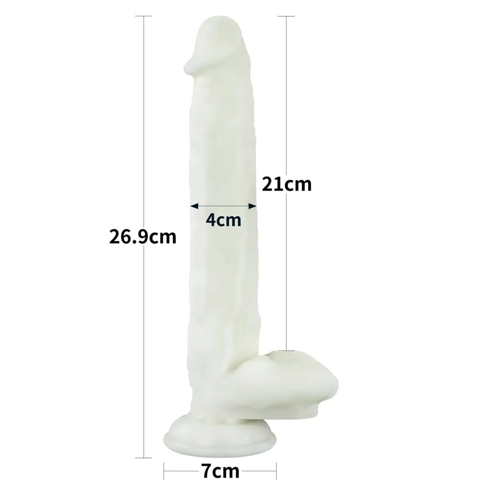 10.5'' Glow in the Dark Silicone Dildo