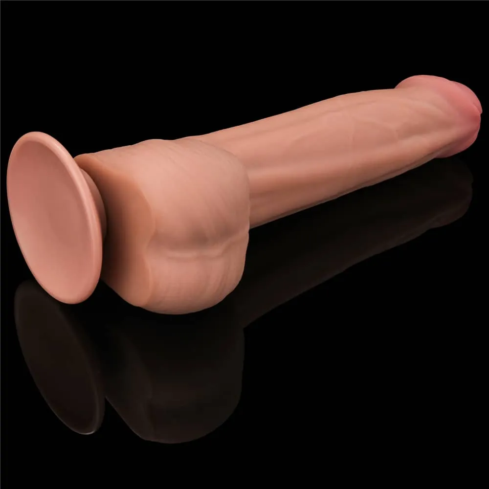 11.5'' King Sized Sliding Skin Dual Density Dildo Dong