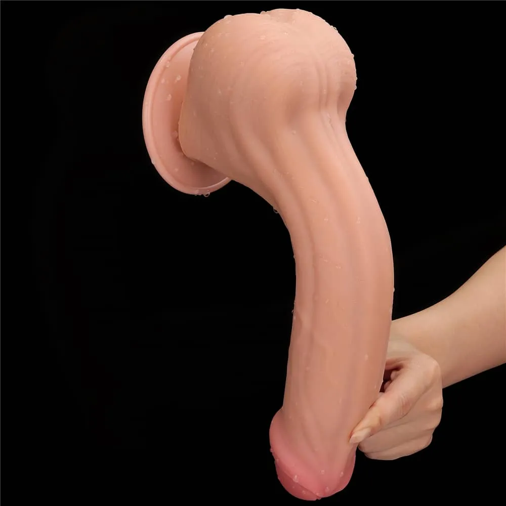 11.5'' King Sized Sliding Skin Dual Density Dildo Dong