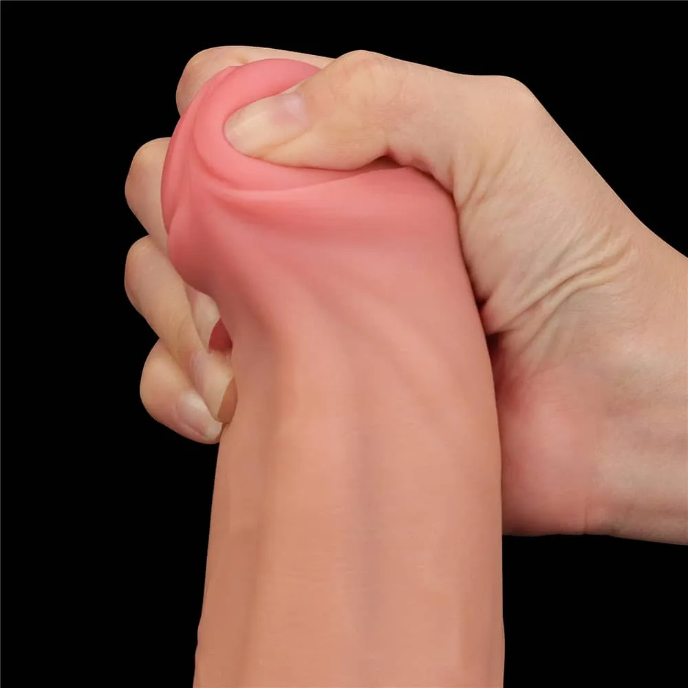 11.5'' King Sized Sliding Skin Dual Density Dildo Dong