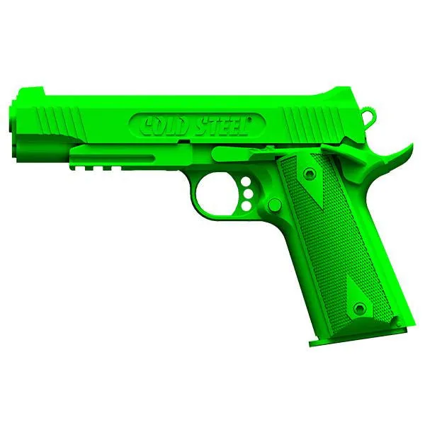 1911 Rubber Training Pistol, Green Polypropylene