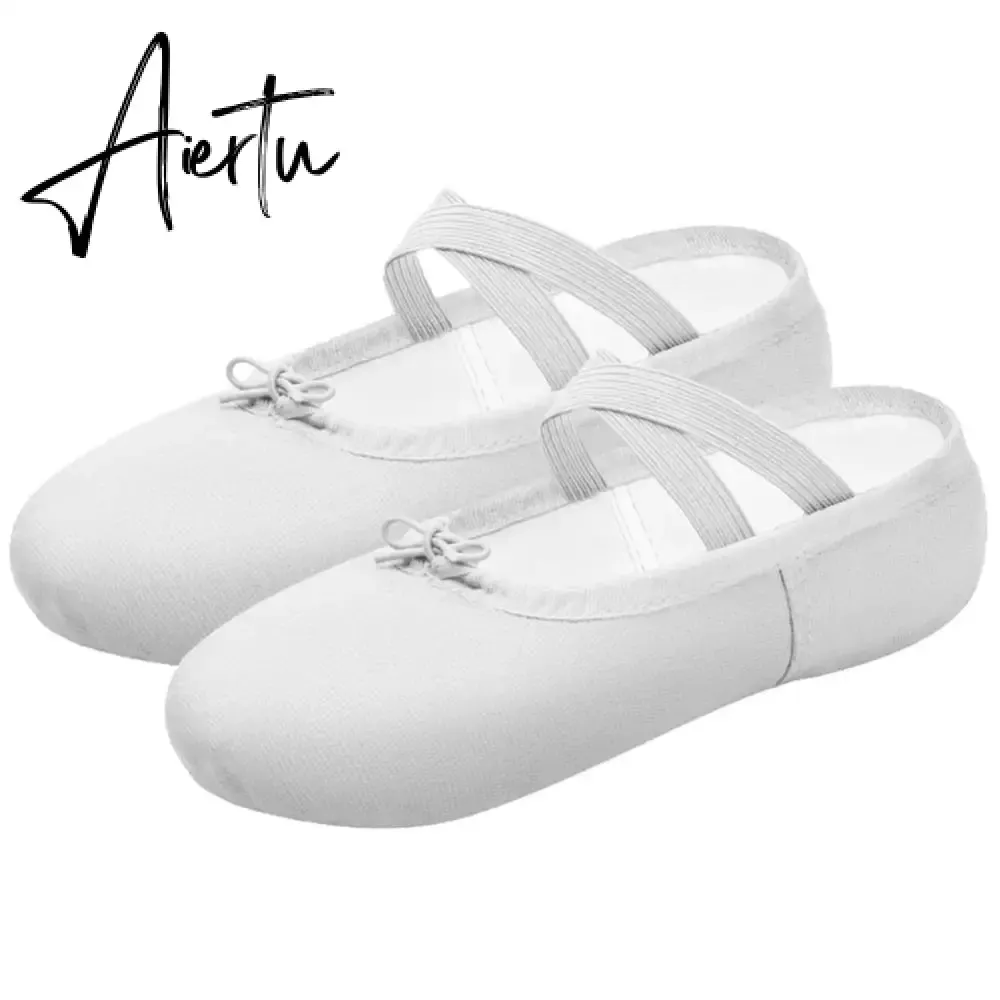 1pair Children Girls Practise Ballerina Shoes Canvas Soft Sole Ballerina Ballet Dance Slippers Ballet Shoes Woman Dance Shoes