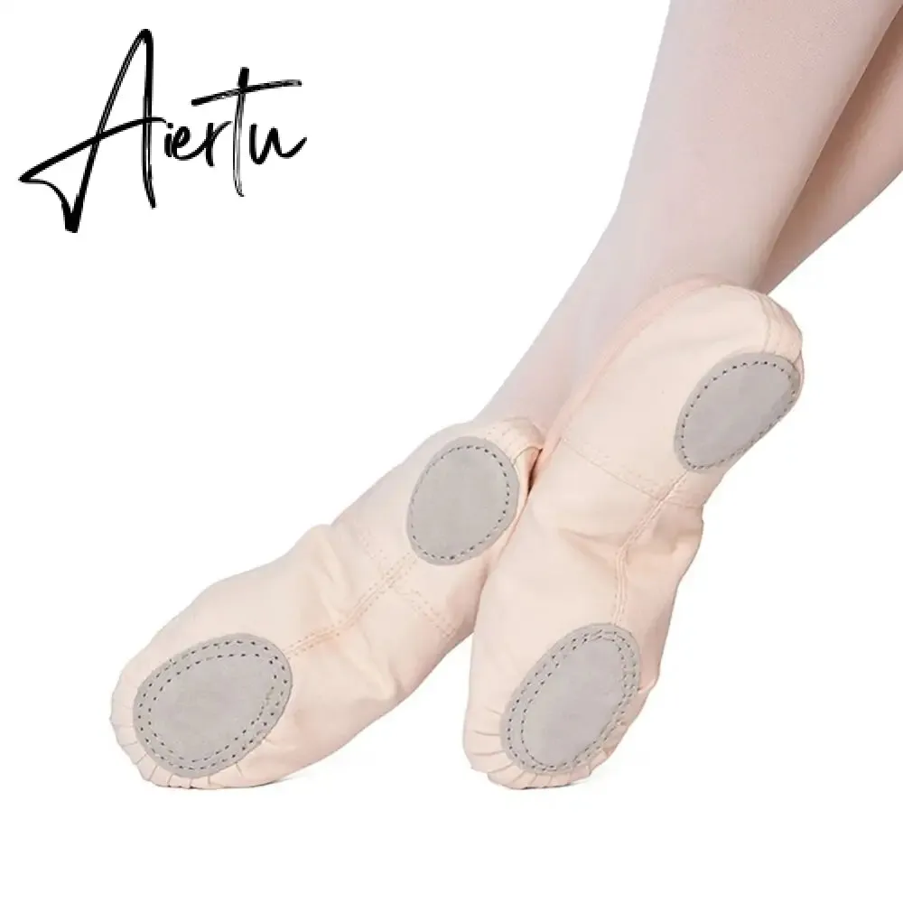 1pair Children Girls Practise Ballerina Shoes Canvas Soft Sole Ballerina Ballet Dance Slippers Ballet Shoes Woman Dance Shoes