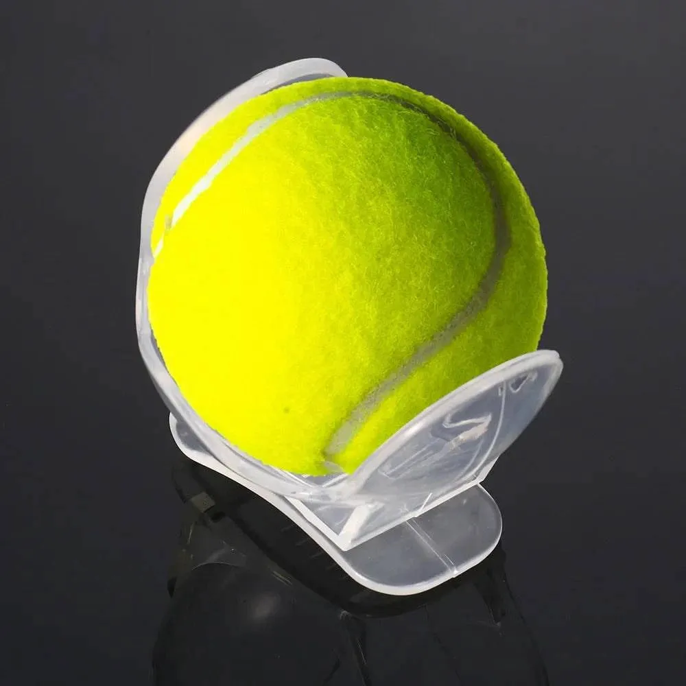 1Pc Tennis Ball Clip Professional Tennis Ball Holder Waist Clip Transparent Holds Tennis Ball Accessories Training Equipment