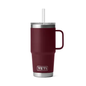 25 oz. / 739ml Straw Mug w/ Straw Lid - Wild Vine Red