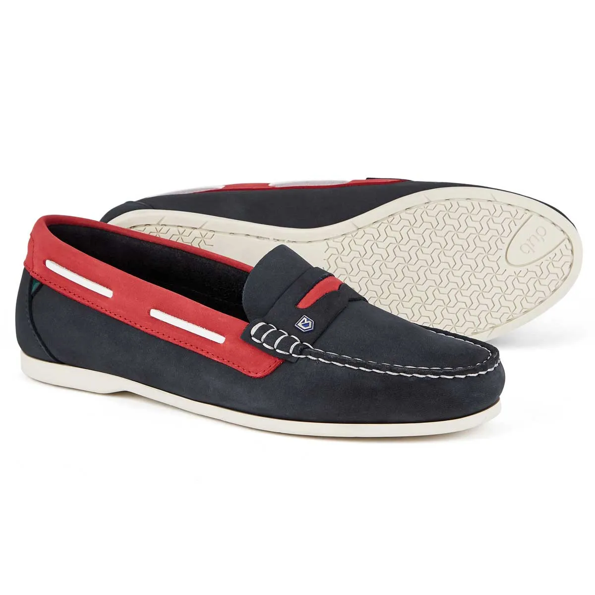 50% OFF - DUBARRY Ladies Belize Deck Shoes - Denim & Red - Size: UK 7 (EU 41)