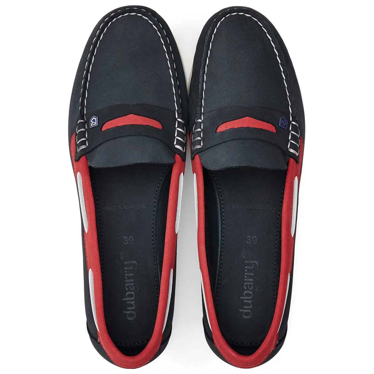 50% OFF - DUBARRY Ladies Belize Deck Shoes - Denim & Red - Size: UK 7 (EU 41)