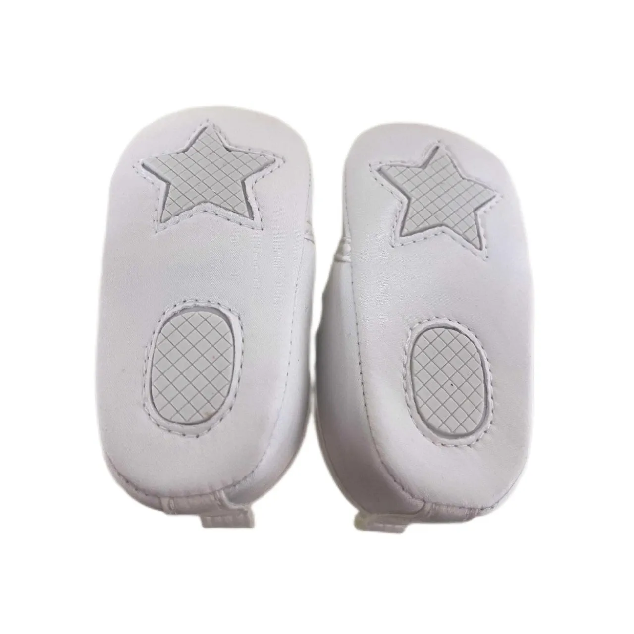 6076-White Cross Christening & Baptism Baby Shoes