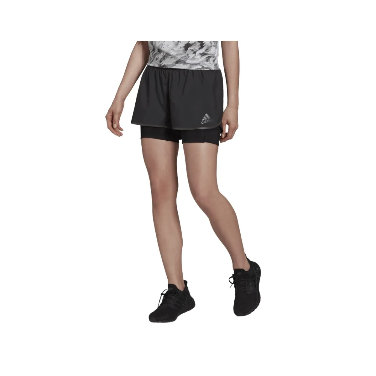 Adidas Adizero 2 In 1 Shorts Black Women