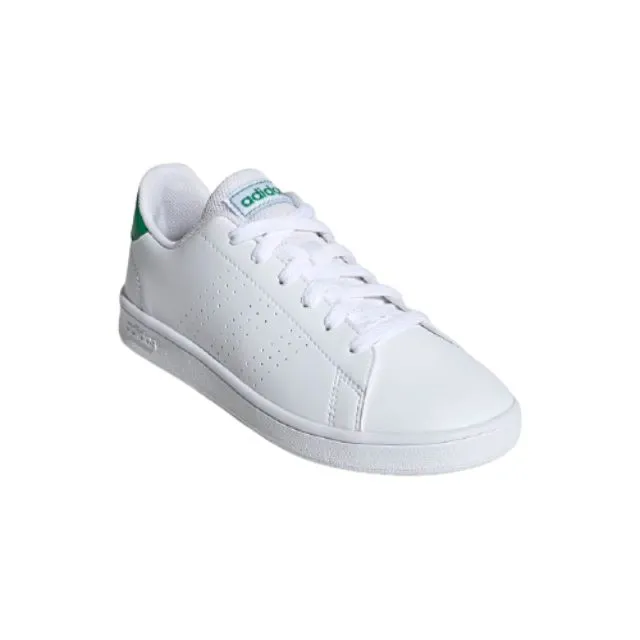 Adidas Advantage Gs-Boys Training Shoes White/Green