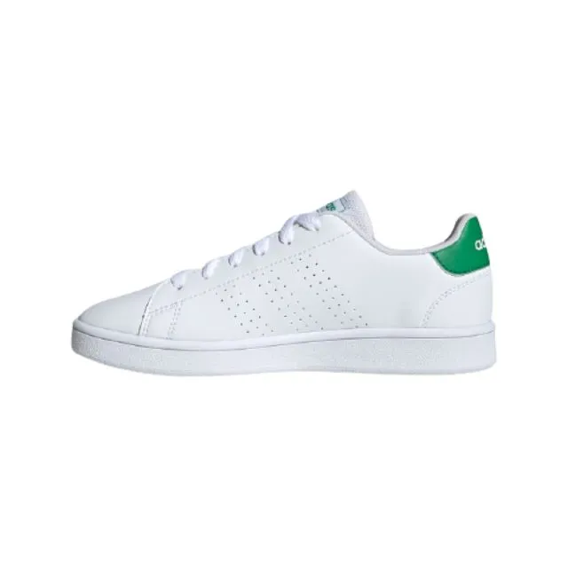 Adidas Advantage Gs-Boys Training Shoes White/Green