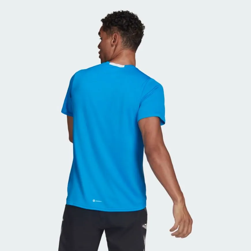 Adidas Aeroready Designed For Movement Men Training T-Shirt Blue Rush