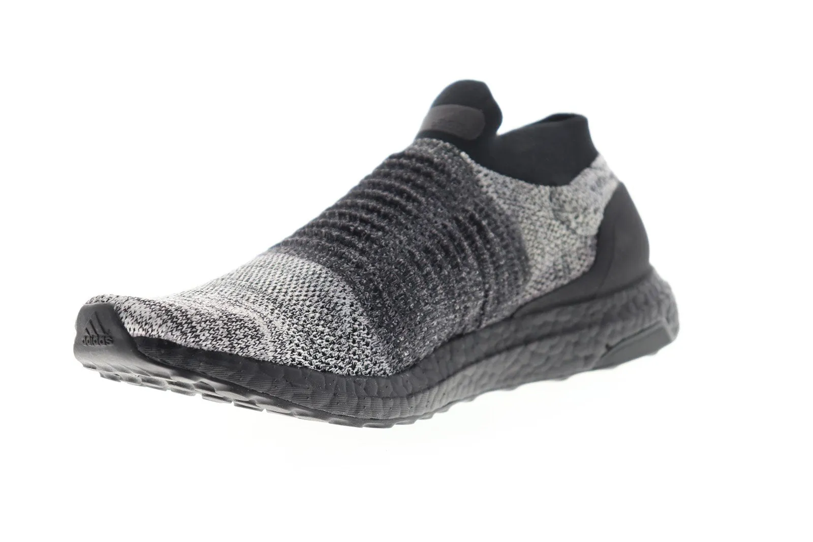 Adidas Ultraboost Laceless BB6137 Mens Black Canvas Athletic Running Shoes