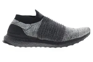 Adidas Ultraboost Laceless BB6137 Mens Black Canvas Athletic Running Shoes