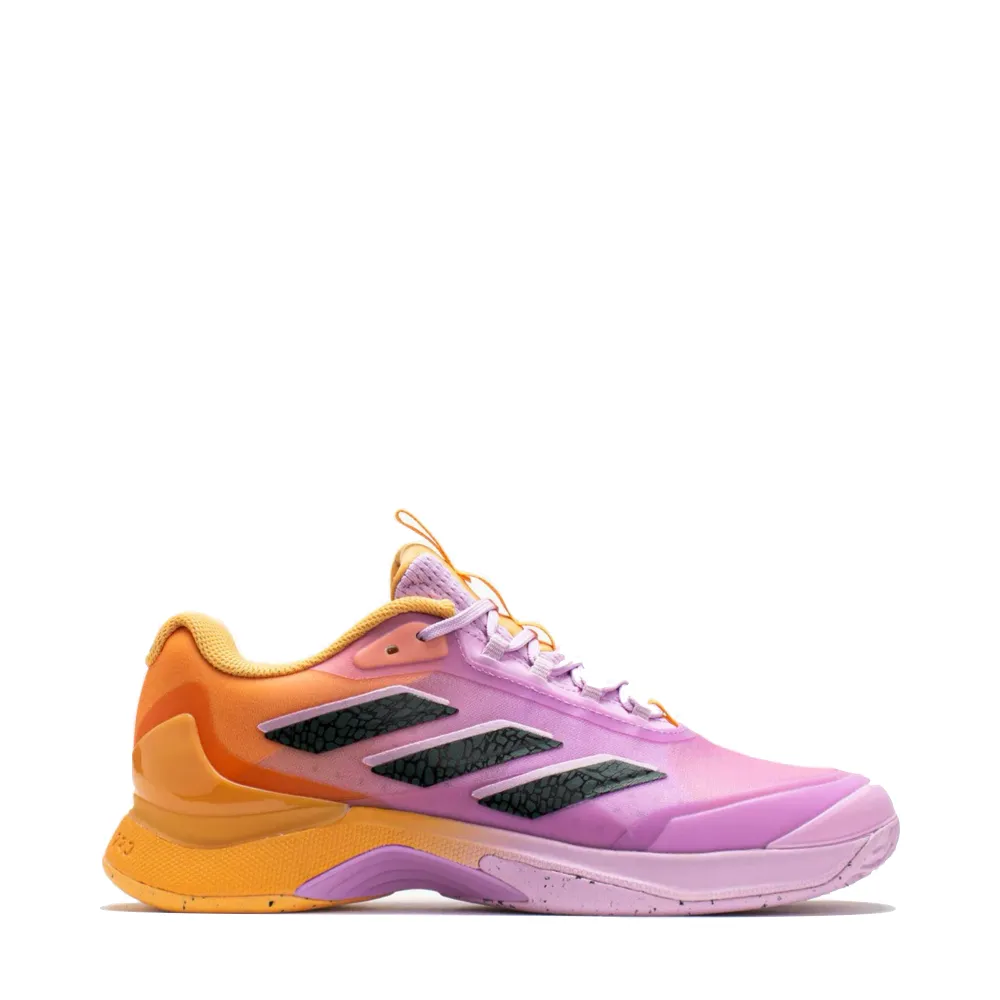 Adidas Women's Avacourt 2 Sneaker in Hazy Orange/Legend Ivy/Bliss Lilac