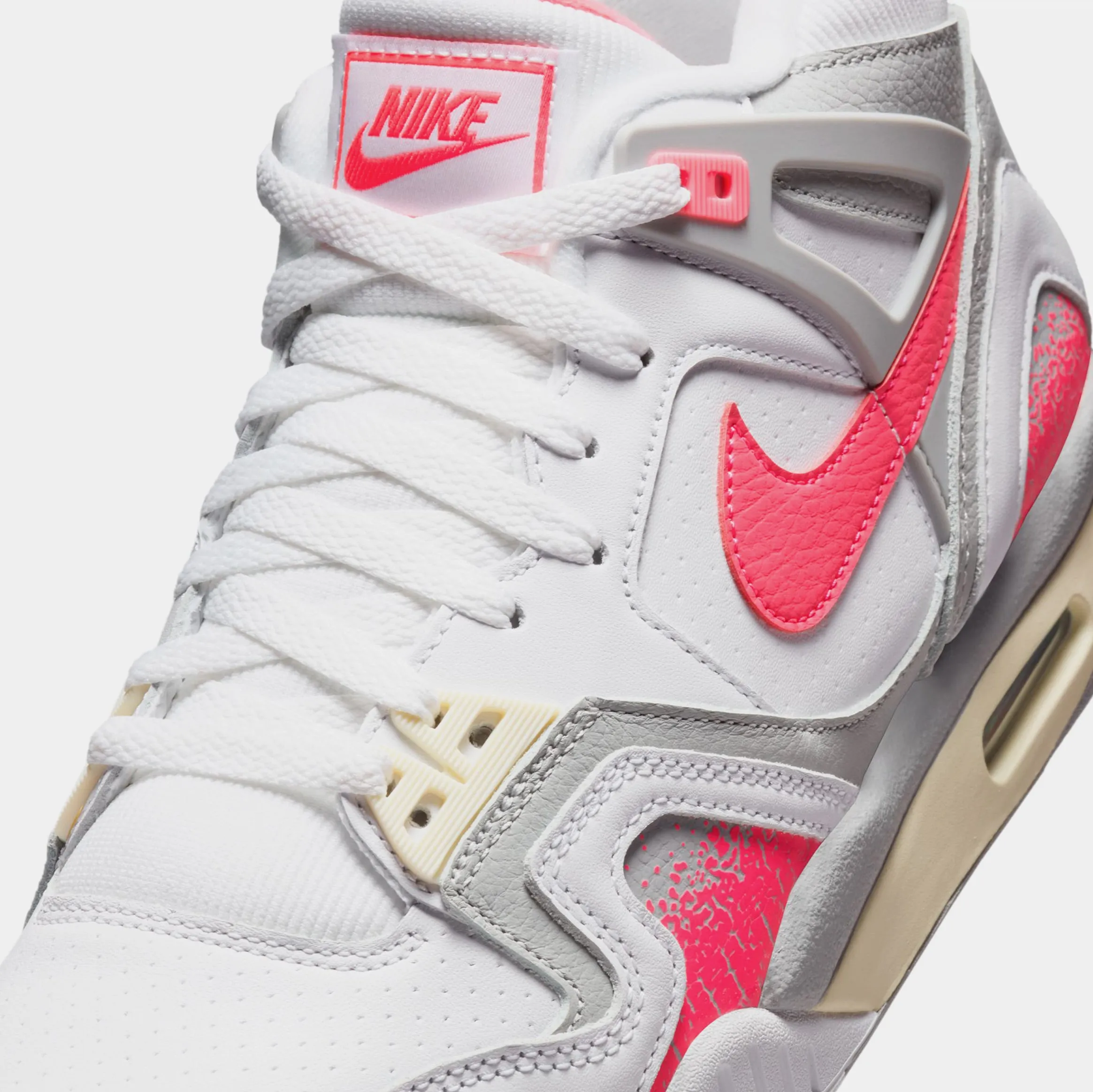 Air Tech Challenge 2 Racer Pink Mens Basketball Shoes (White/Racer Pink/Light Smoke Grey/Coconut Milk)