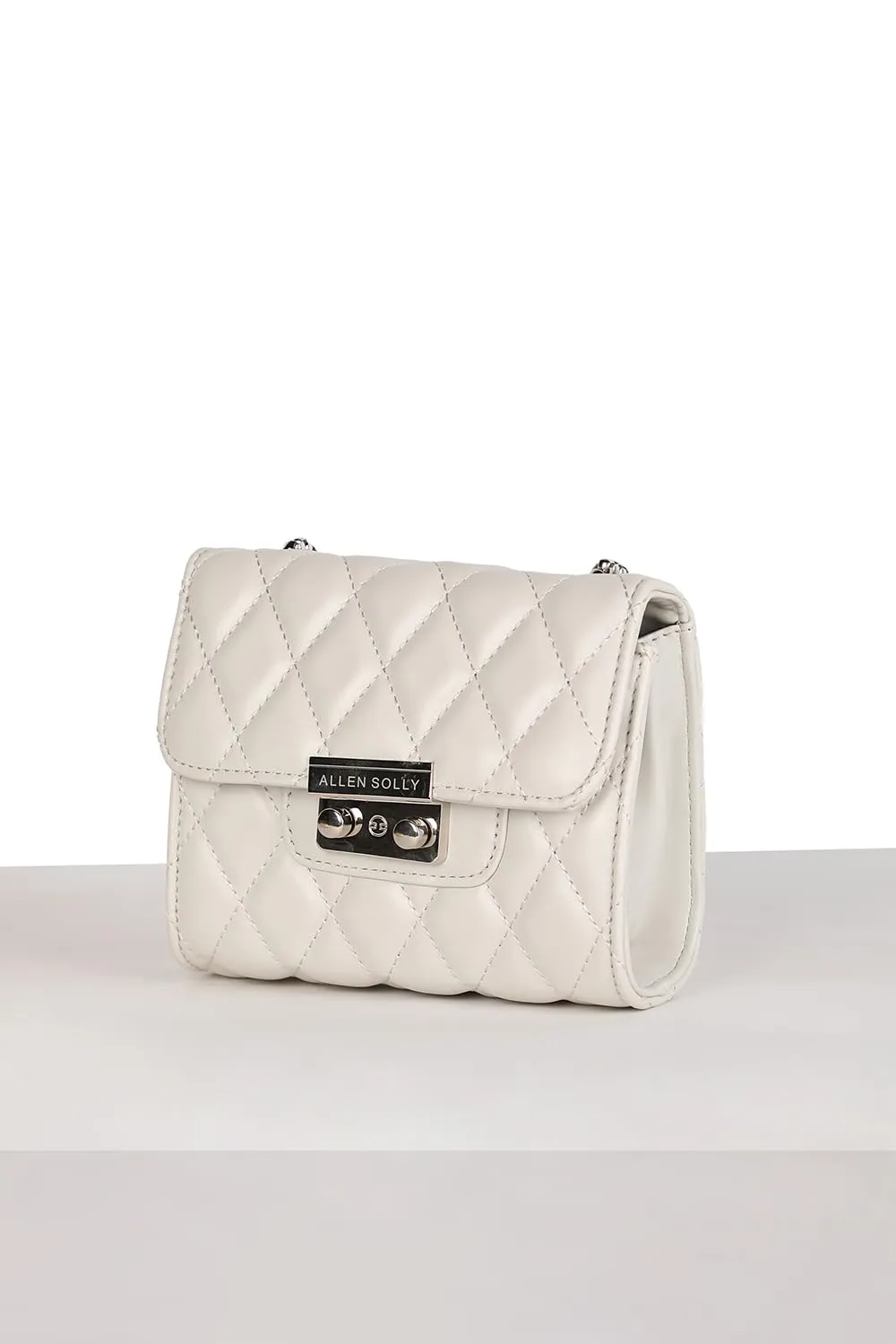 Allen Solly Women's Solid Sling Bag,Off White