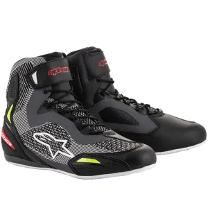 Alpinestars Faster 3 Rideknit Shoes Black / Grey / Red / Fluo Yellow