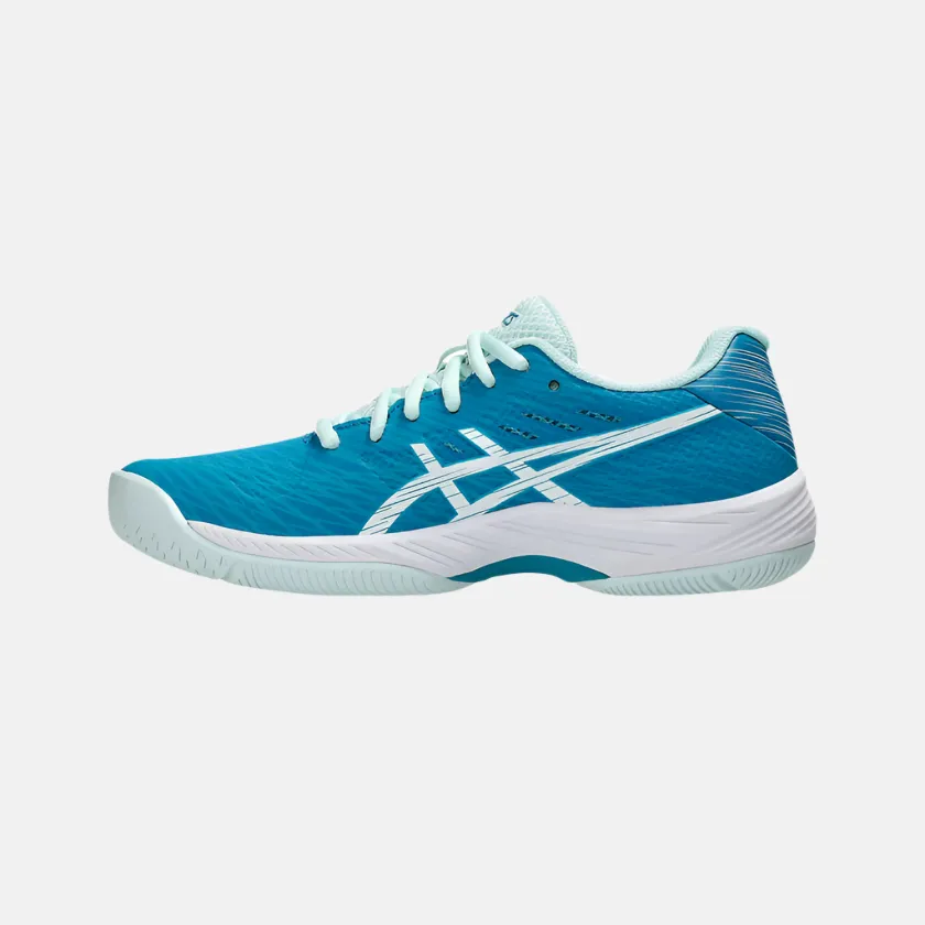 Asics GEL-GAME 9 Women's Tennis Shoes -Teal Blue/White