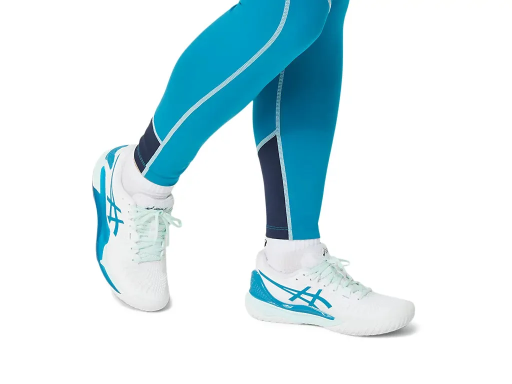 Asics Gel-Resolution 9 Women White/Teal Blue