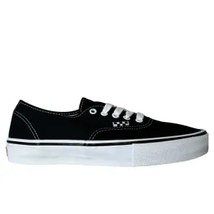 Authentic Vans Skate Black White Suede and Canvas Skateboarding Shoes