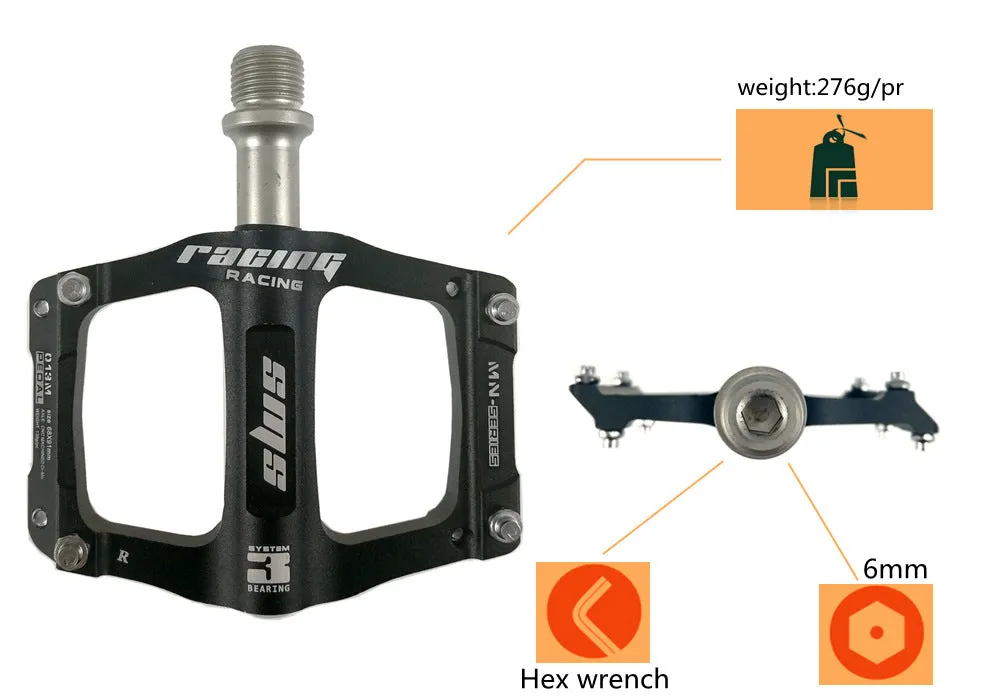 B625 Bicycle Pedals