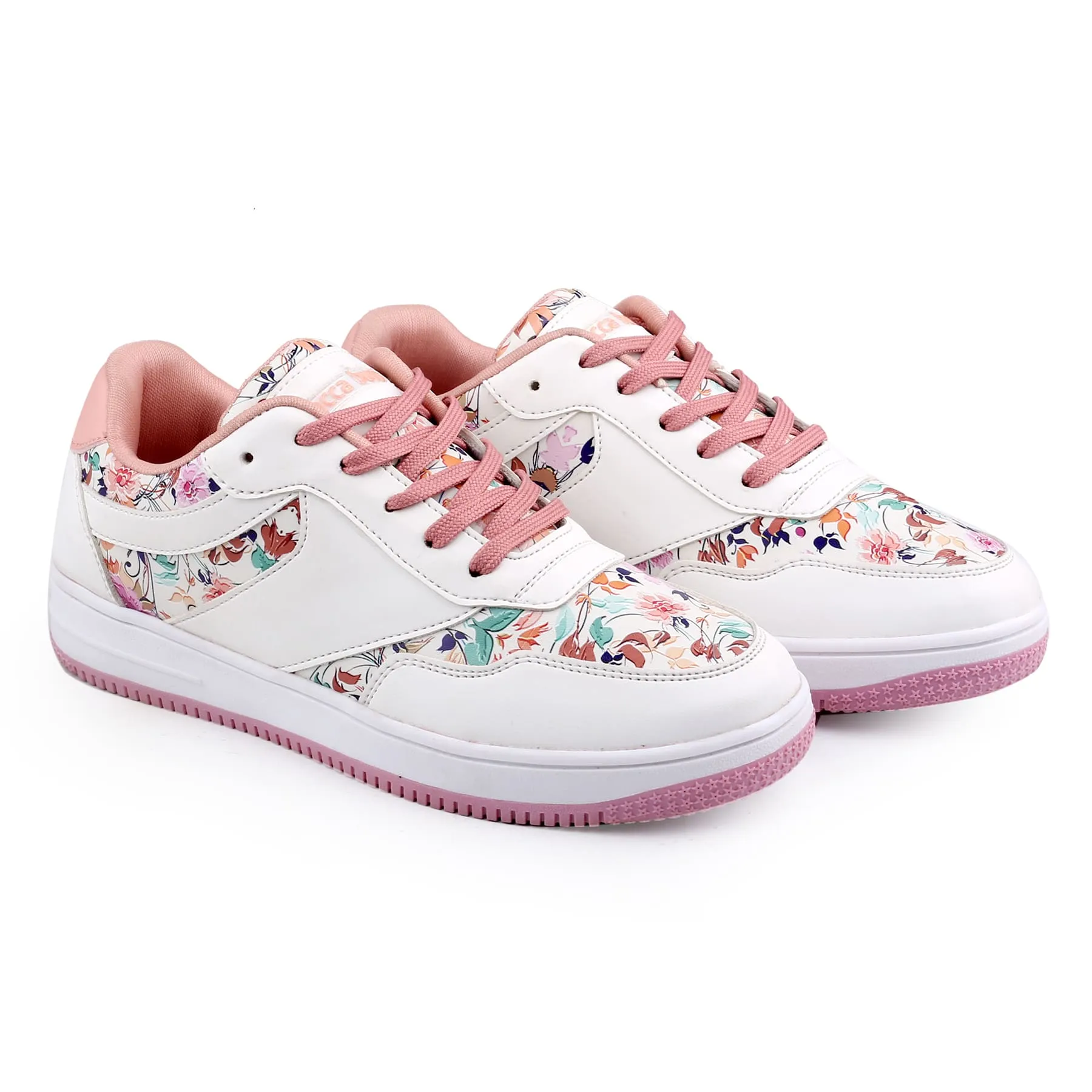 Bacca Bucci VIXEN Low Top Flat Sole Fashion Women's Sneakers with Digital Prints