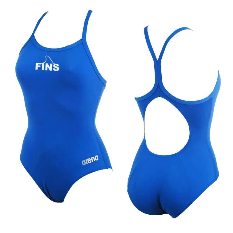 Blue Fins Arena Solid Light Drop Back w/ Logo