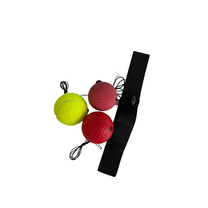 Boxing Reflex Ball with Headband with 3 Balls Included