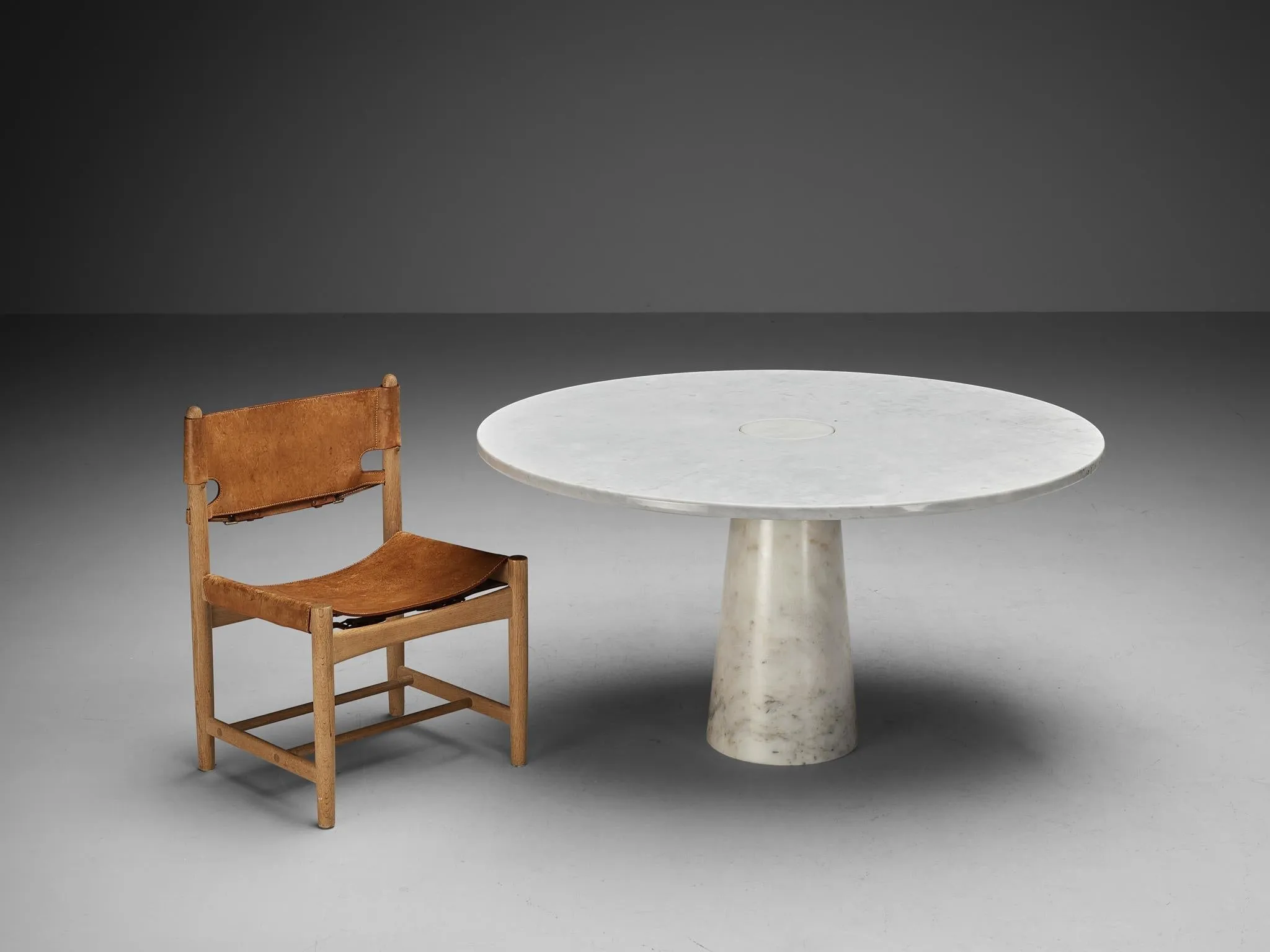 Børge Mogensen Set of Six Armchairs & Angelo Mangiarotti Eros Dining Table