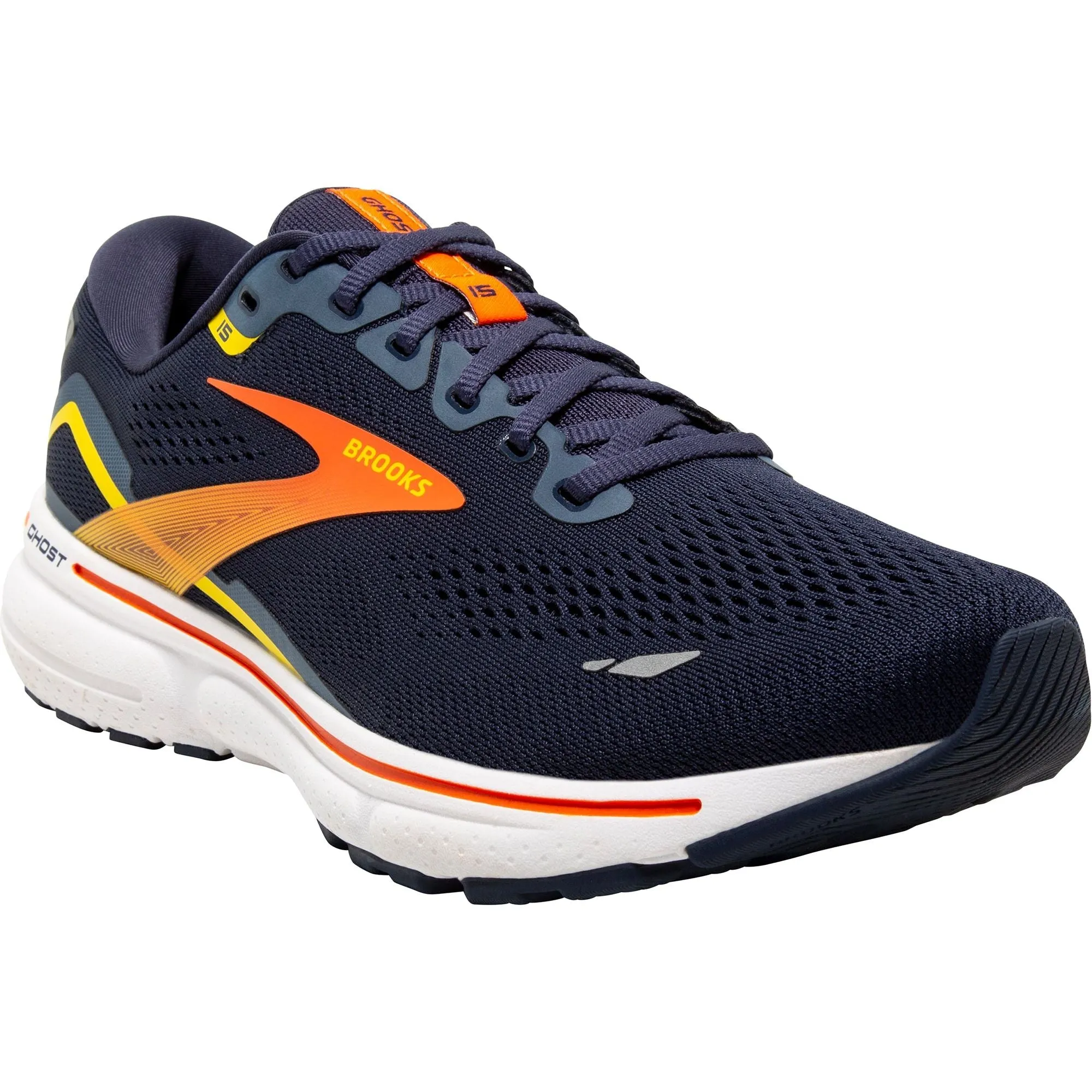 Brooks Ghost 15 Mens Running Shoes - Navy