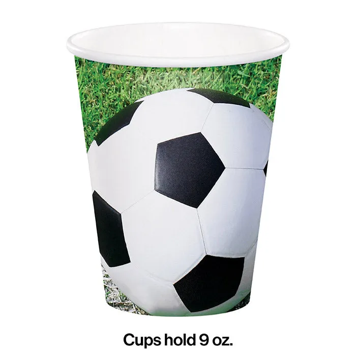 Bulk Soccer 9 oz Paper Cups (96 per Case)