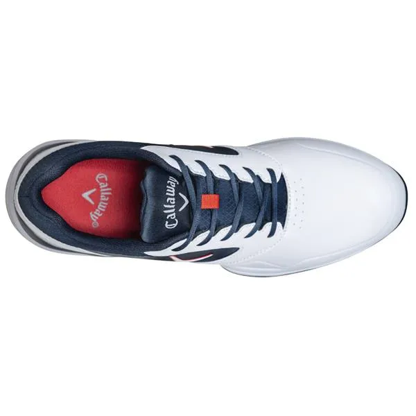 Callaway Gents Chev LS Shoes White - Navy - Red