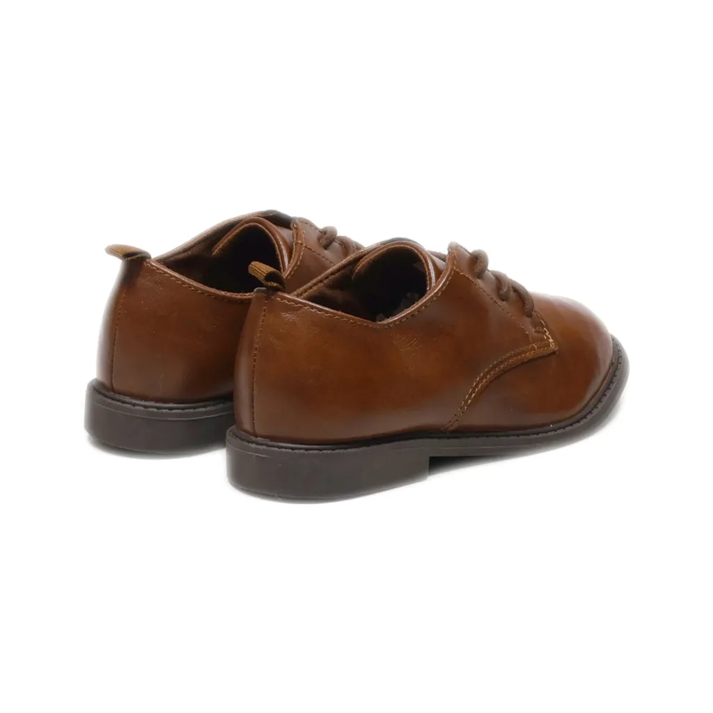 Carter'S Lace-Up Shoes Leather Brown Colour For Kids