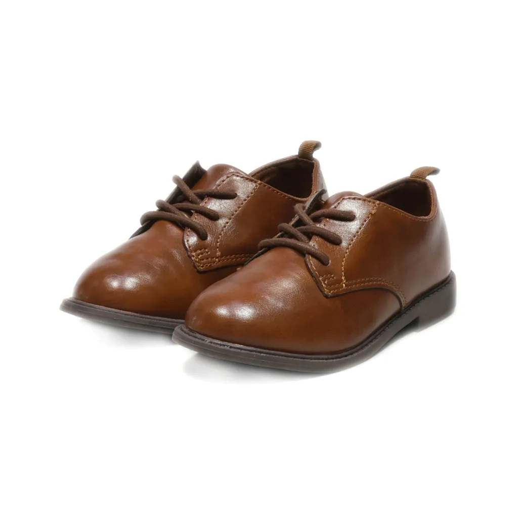 Carter'S Lace-Up Shoes Leather Brown Colour For Kids