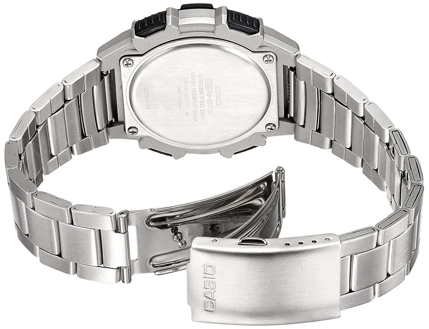 Casio AQ-S800WD-7EVDF Silver Stainless Watch for Men