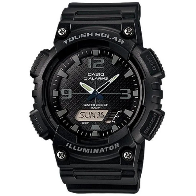 Casio AQ-S810W-1A2 Black Solar Powered Watch for Men