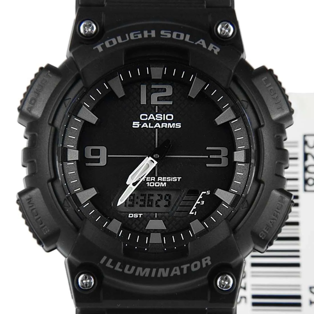 Casio AQ-S810W-1A2 Black Solar Powered Watch for Men