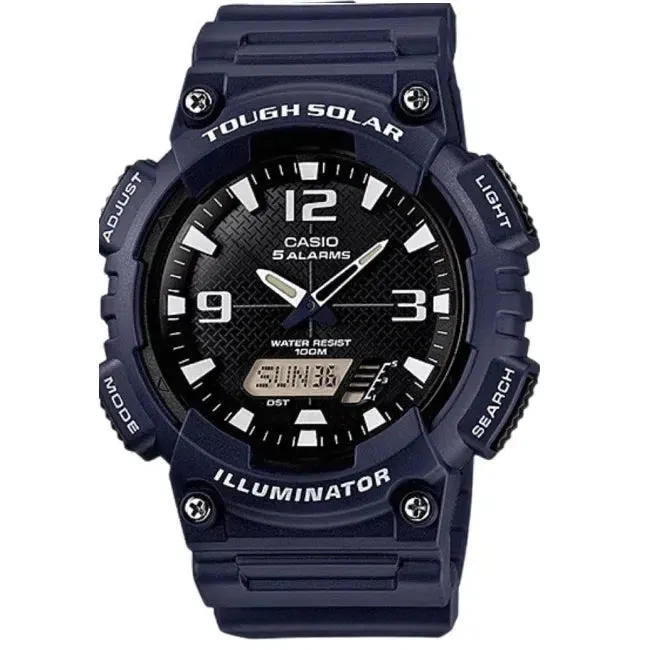 Casio AQ-S810W-2A2 Navy Blue Solar Powered Watch for Men