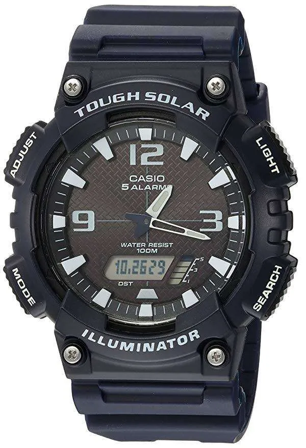 Casio AQ-S810W-2A2 Navy Blue Solar Powered Watch for Men