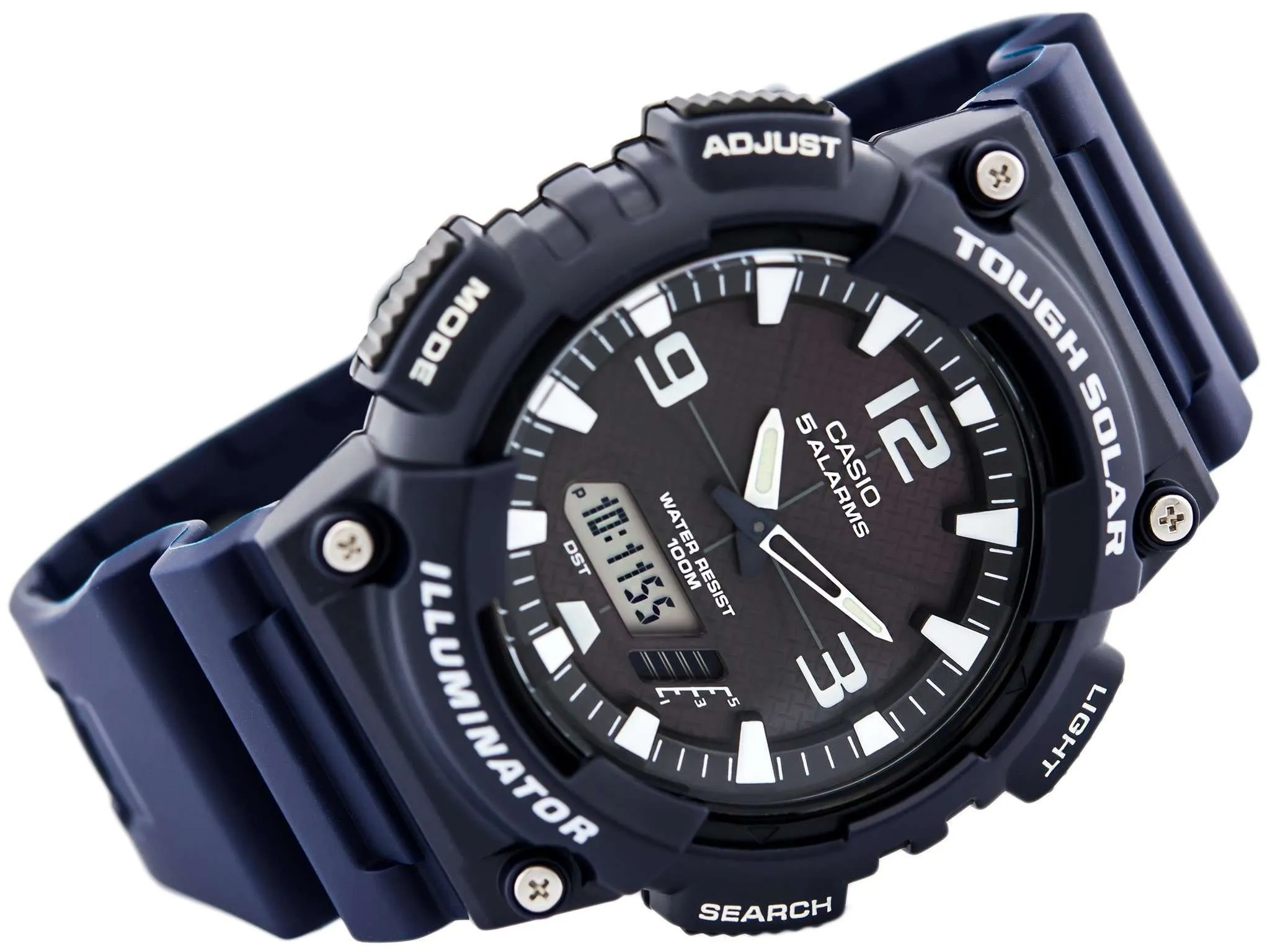 Casio AQ-S810W-2A2 Navy Blue Solar Powered Watch for Men