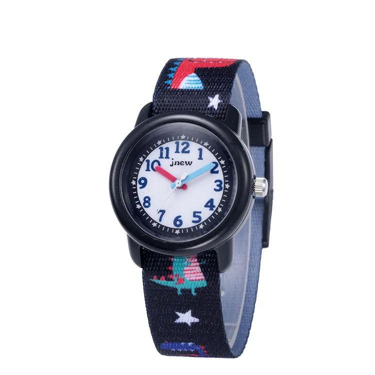 Children's Cartoon Watch Waterproof Children's Time-Aware Cross-Border Hot Ribbon Style Cartoon Quartz Watch