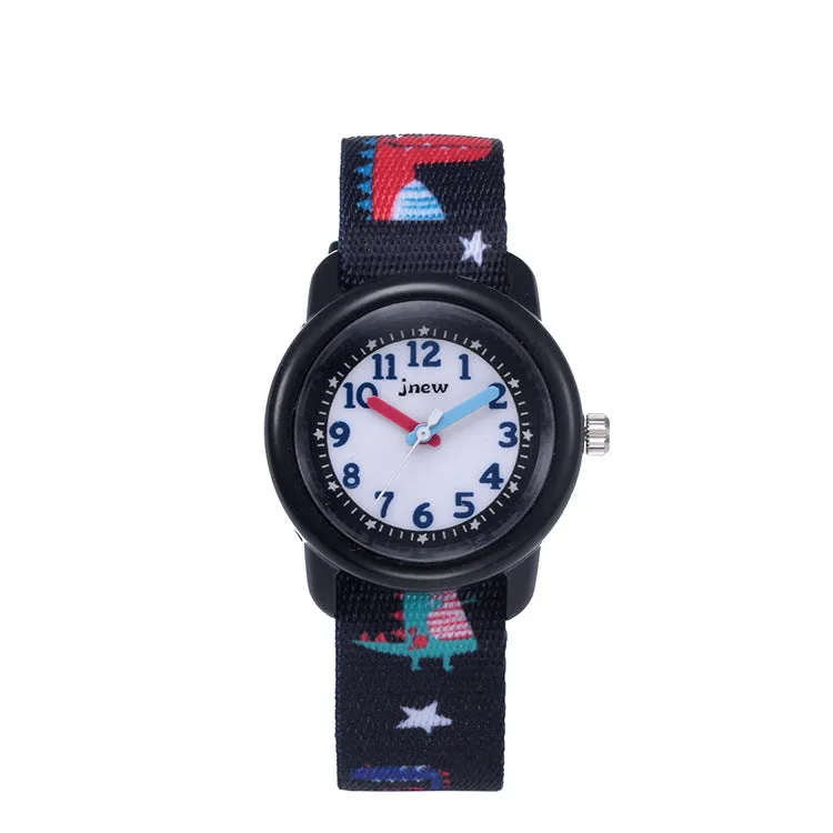 Children's Cartoon Watch Waterproof Children's Time-Aware Cross-Border Hot Ribbon Style Cartoon Quartz Watch