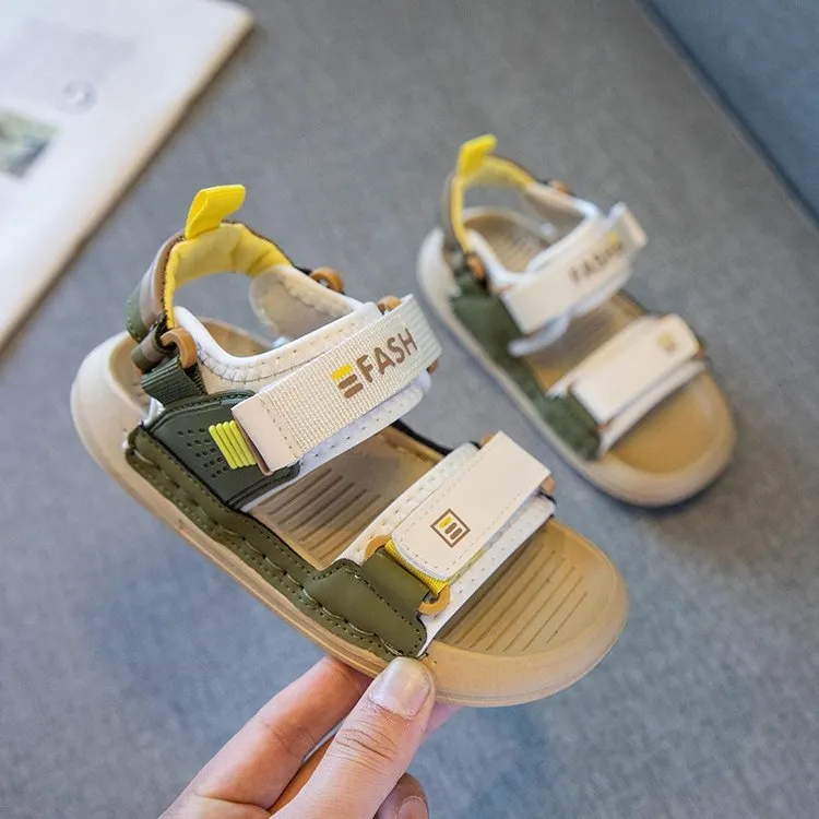 Children's Fashion Simple Soft Bottom Package Head Sandals