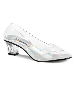 Clear Butterfly Lucite Pumps