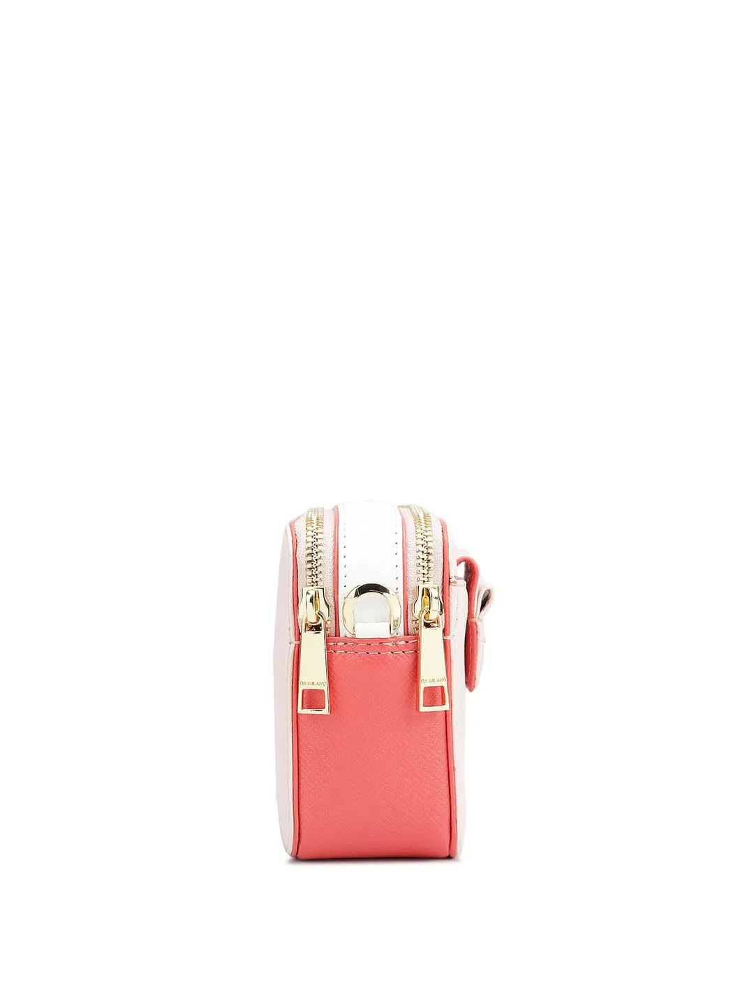 Da Milano Genuine Leather Pink Sling Bag (LSB-01442) (Small)