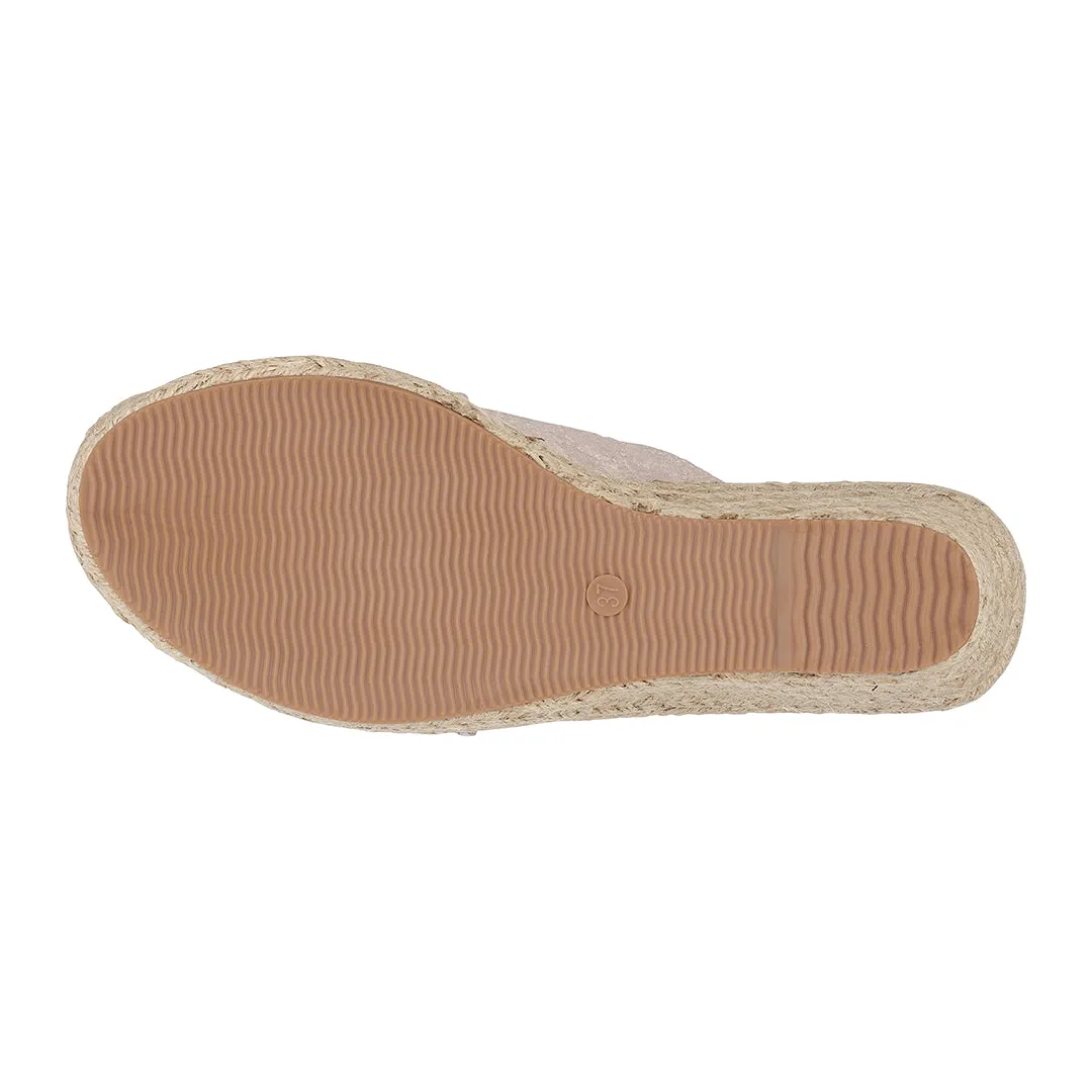 Darline Nude Espadrille Wedge Sandals